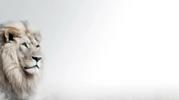 Лев Снегу — стоковое фото
