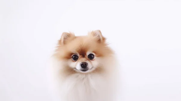 Retrato Cão Bonito Pomerânia — Fotografia de Stock