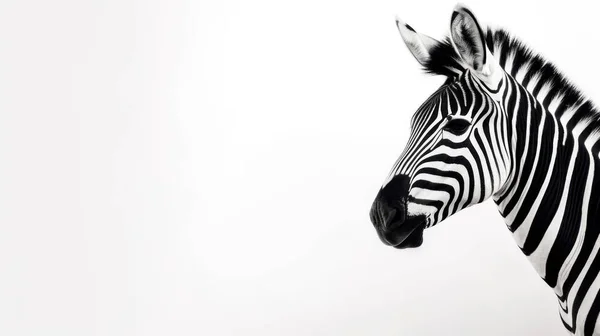 Zebra Black White — Stock Photo, Image
