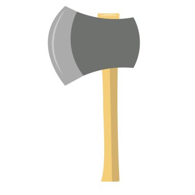 geleneksel ahşap balta vektörü çizgi filmi