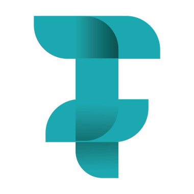 harf logosu cf vektör resimleme