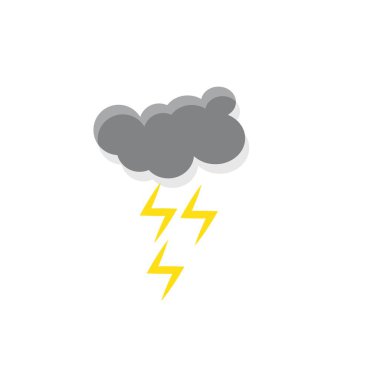 vektör simgesi fırtına bulutu illüstrasyonu