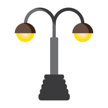 vektör şehir park ışıkları sokak ışıkları