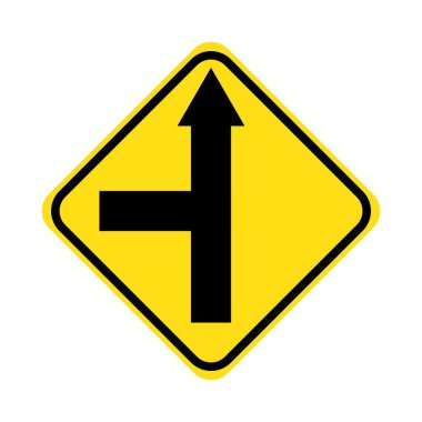 Yol ayrımında sarı yol ayrımı trafik ışığı çizimi