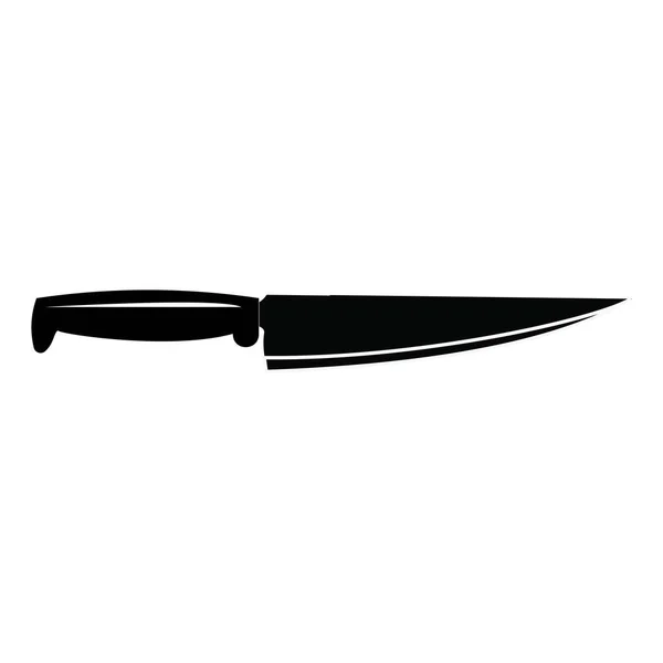 Simge Vektör Logosu Ekmek Bıçağı Kasap Bıçağı Mutfak Bıçağı Ilüstrasyonu — Stok Vektör