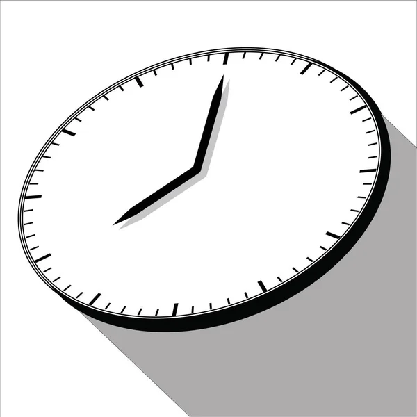 Διάνυσμα Εικονίδιο Τοίχο Ρολόι Λογότυπο Απλή Ετικέτα Vintag — Διανυσματικό Αρχείο