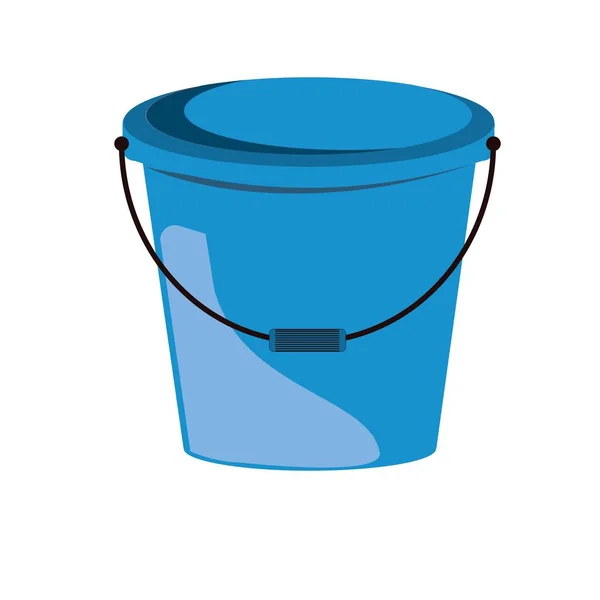 Vector Icon Small Blue Bucket Handle Illustration — Stock Vector