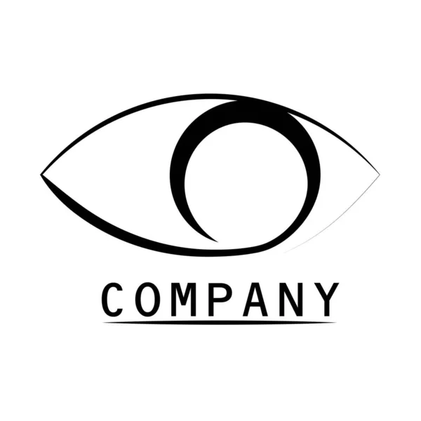 Vector Logo Icon Eye Illustration — Stock Vector