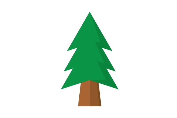 Fir Christmas Tree Cartoon Vector — Stock Vector