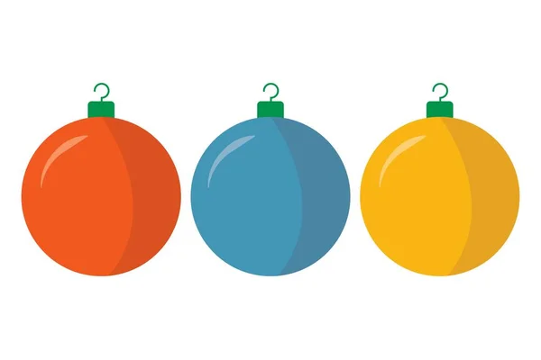 kırmızı beyaz mavi sarı Noel ağacı yuvarlak ışık vektörü