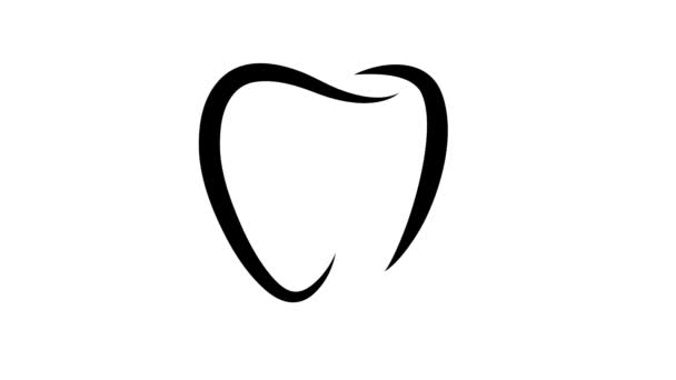 Анімація Стоматологічного Логотипу — стокове відео