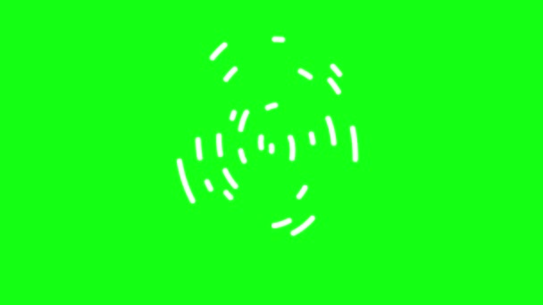 Impronta Digitale Scansione Sbloccare Sfondo Schermo Verde — Video Stock
