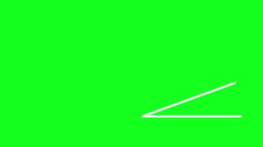 120 derecelik üçgen matematik okulu yeşil ekran animasyonu