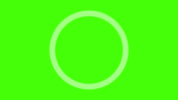 Animatie Laden Cirkel Groenscherm Achtergrond — Stockvideo