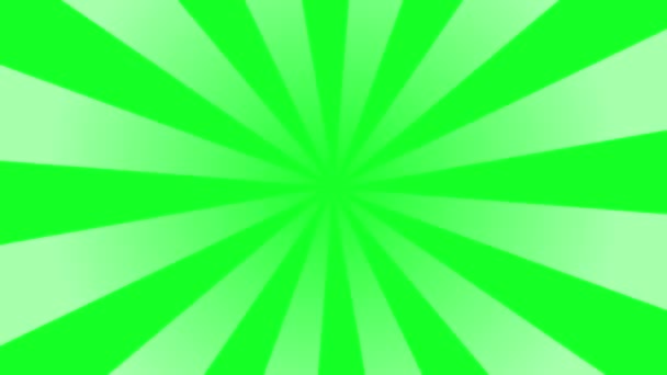 Fondo Pantalla Verde Animado Sunburst Bucle Alfa — Vídeos de Stock