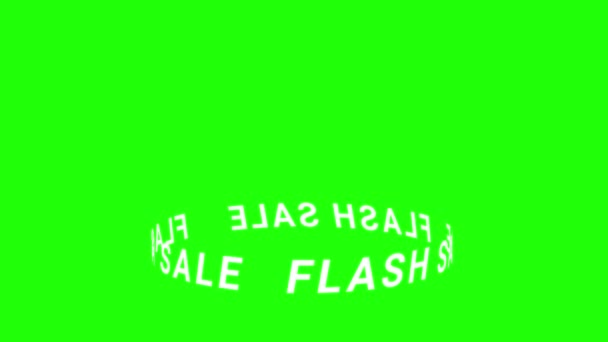 Έκπτωση Flash Πώληση Animation Έκπτωση Πώληση Greensacreen Ψώνια Εκδήλωση — Αρχείο Βίντεο