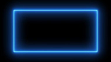 neon kare çerçeve ve iki çerçeve yürüyüş ve renk değiştirme çerçeve renk değiştirme animasyonu karıştırın