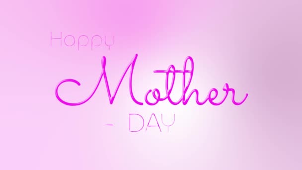 Szczęśliwy Matka Dzień Matka Dzień Miłość Mama Kocham Cię Mama — Wideo stockowe