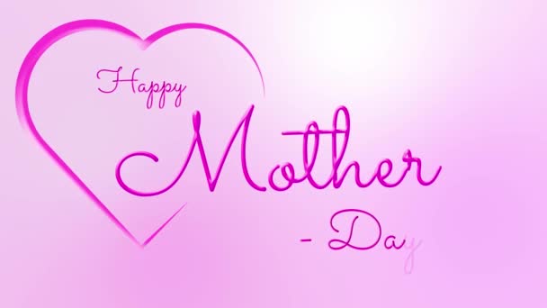 Χαρούμενη Μέρα Μητέρας Μαμά Μέρα Αγάπη Μαμά Αγαπώ Μαμά Κινούμενα — Αρχείο Βίντεο