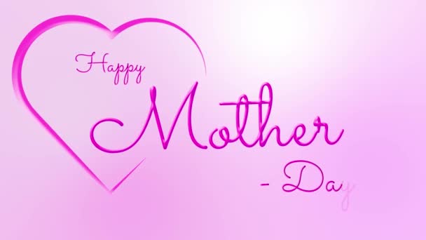 Щасливий День Матері Мати День Любові Мама Люблю Тебе Мама — стокове відео