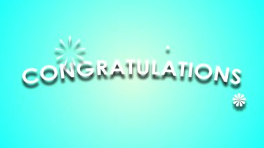 Tebrikler video yazıları tebrikler animasyon yeşil ekran ve renkli mektuplar gökkuşağı tebrikleri