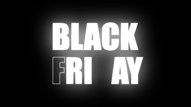 Black Friday Animasi Black Friday Sale Even Super Sale Discount — Stok Video