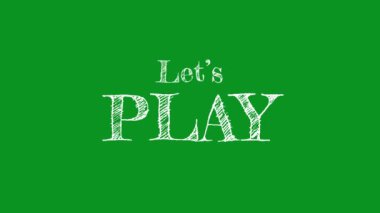 Hadi animasyon oynayalım Ted. Yeşil karatahta 4k üzerinde tebeşirle oynayalım.