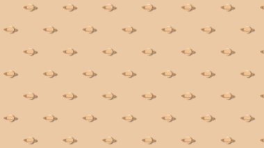 Satürn arkaplan canlandırmalı arkaplan çizgi film gezegeni Satürn dış uzay 4k döngü yeşil ekran