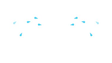 gözyaşı damlası çizgi film sıçratır gözyaşları ağlar ağlayarak 4K döngüsü düzenlenebilir