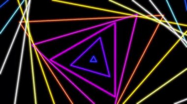 dalga arkaplanı canlandırılmış neon dalgalar soyut neon dalgalar aşk üçgeni kare döngüsü 4k