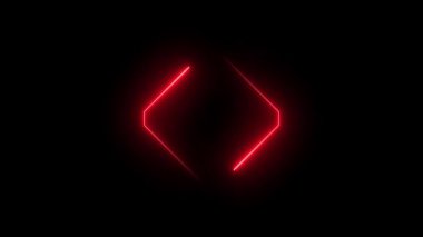 neon kutu çerçeve animasyon neon çerçeve arkaplan kırmızı mor arkaplan neon elektrik pankartı 4k