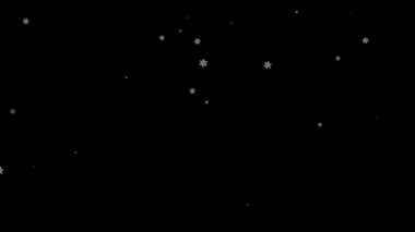 Kar taneleri arka planda canlandırma arka planda kar yağışı kırmızı siyah yeşil 4k