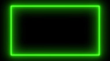 neon çerçeve renkli gökkuşağı animasyon neon çerçeve kenar yanıp sönen renkli 4k döngüsü