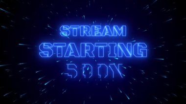 Neon ışığı animasyonu yakında başlıyor. Neon ışık gökadası dış uzay 4k döngüsü girişi