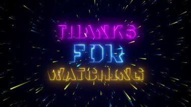 Neon animasyonu izlediğiniz için teşekkürler Neon Galaksi arka plan 4k döngüsünü izlediğiniz için teşekkürler