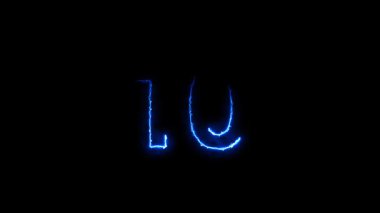 12345789neon animasyon neon elektrik ark reaktörü 4k döngüsü