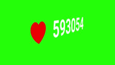 Canlandırılmış 3 boyutlu saymayı takip etmek gibi yeşil ekran Croma 4k döngüsünü takip etmek gibi.