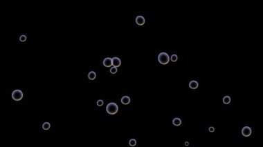 sabun köpükleri canlandırılmış sabun balonları yeşil ekran 4k döngüsünde uçuyor.