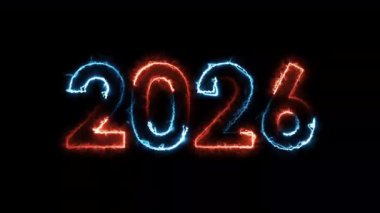 2026 mutlu yeni yıl 2026 animasyon metni yeni yıl 2026 4k