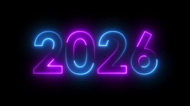 2026 mutlu yeni yıl 2026 animasyon metni yeni yıl 2026 4k