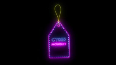 Siber pazartesi, neon etiket satışı animasyon, neon etiket pazartesi özel satışları% 4k 'ye varan yüzde 10,20,25,30,50,50 indirimli satışlar.