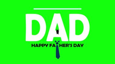 Babalar günün kutlu olsun geçmiş animasyonu mutlu babalar günü seni seviyorum mavi bıyık ve kravat düğümleme