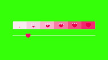 animasyon aşk metre animasyon Seviye 4k döngü animasyonu