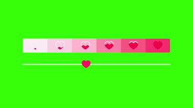 animasyon aşk metre animasyon Seviye 4k döngü animasyonu