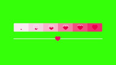 animasyon aşk metre animasyon Seviye 4k döngü animasyonu