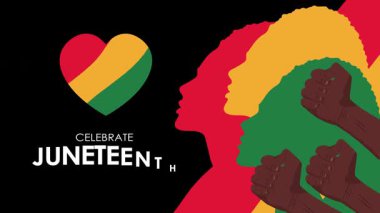 19 Haziran 2025 Animasyon Arkaplan Juneteen Özgürlük Günü Siyah Bağımsızlık Günü 4k