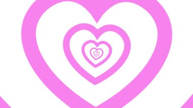 Aşk döngüsü sonsuzluk arka plan animasyon aşk küçük büyütme yineleyici arka plan neon çizgi film 4k döngüsü