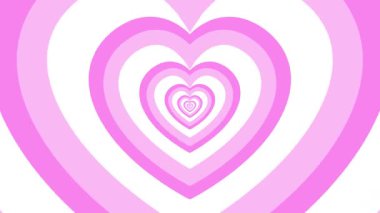 Aşk döngüsü sonsuzluk arka plan animasyon aşk küçük büyütme yineleyici arka plan neon çizgi film 4k döngüsü