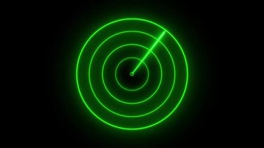 Neon dalga radarları neon dalga daire radar tarayıcısı düşman detektörü saldırı 4k döngü