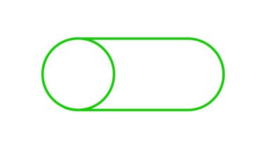 % 100 doğal organik ürün ikonu canlandırılmış ürün ikonu Vejetaryen doğal organik ürün izole edilmiş yeşil ekran 4k